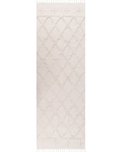 Gulvtæppe TOZLU Beige 80 x 230 cm Bomuld