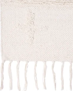 Gulvtæppe TOZLU Beige 80 x 230 cm Bomuld