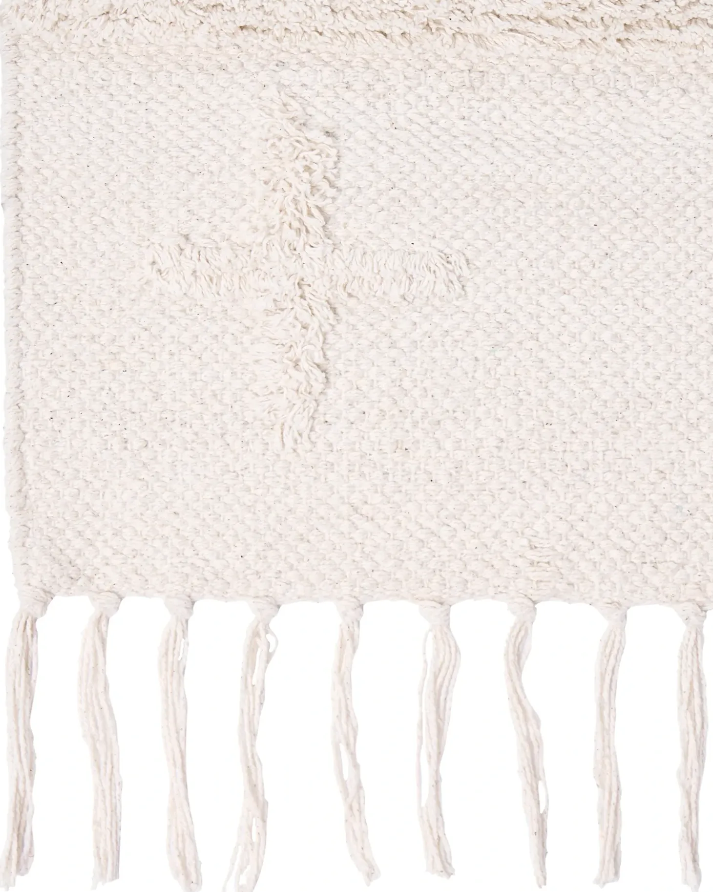 Gulvtæppe TOZLU Beige 80 x 230 cm Bomuld