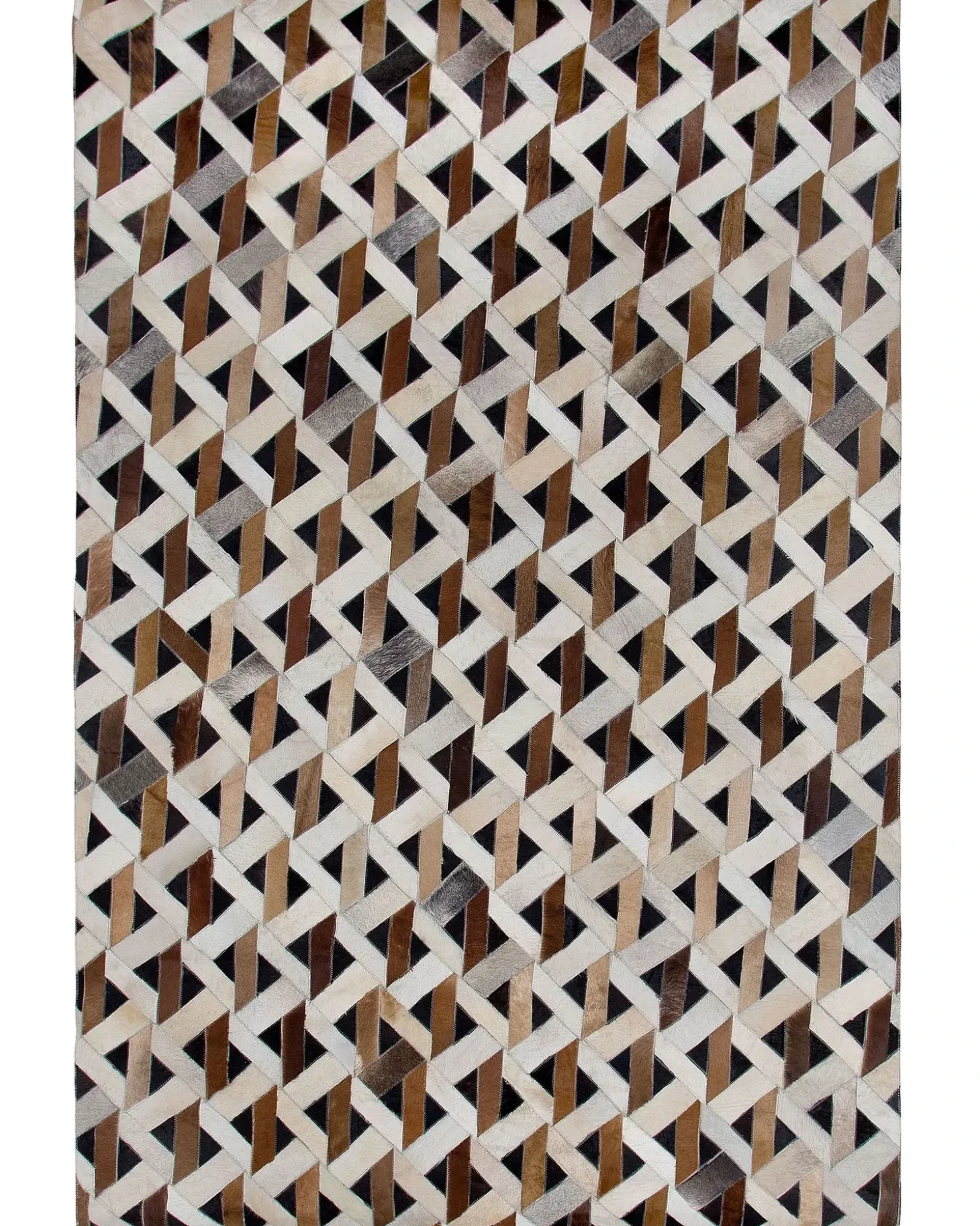 Gulvtæppe TUGLU Brun 140 x 200 cm Ægte læder