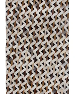 Gulvtæppe TUGLU Brun 160 x 230 cm Ægte læder