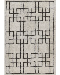Gulvtæppe TURHAL Beige 160 x 230 cm Bomuld
