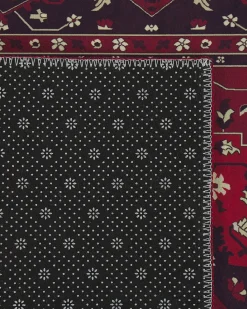 Gulvtæppe VADKADAM Mørkerød 80 x 300 cm