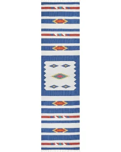 Gulvtæppe VARSER Multifarvet 80 x 300 cm Bomuld Kelim