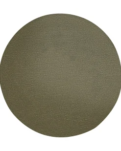 Gulvtæppe VASCO Olivengrøn ø 140 cm Uld