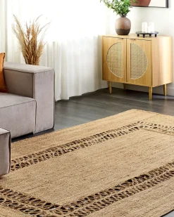 Gulvtæppe YENIKOY Beige 200 x 300 cm Jute