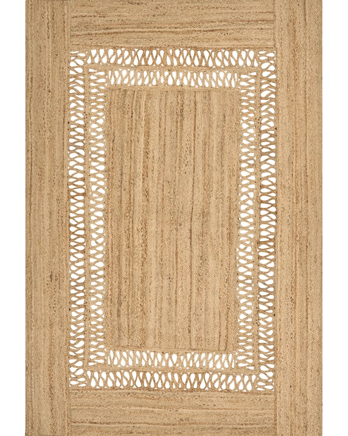 Gulvtæppe YENIKOY Beige 200 x 300 cm Jute