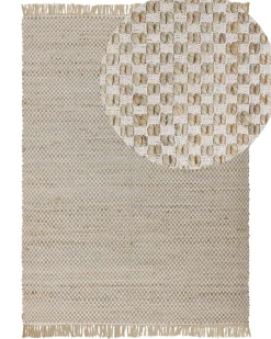 Gulvtæppe ZERDALI Beige 140 x 200 cm Jute