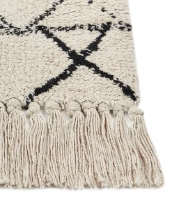 Gulvtæppe ZEYNE Beige 160 x 230 cm Bomuld