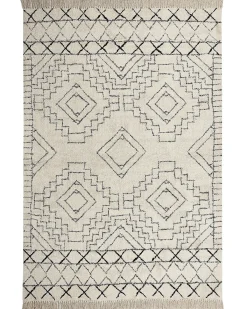 Gulvtæppe ZEYNE Beige 160 x 230 cm Bomuld
