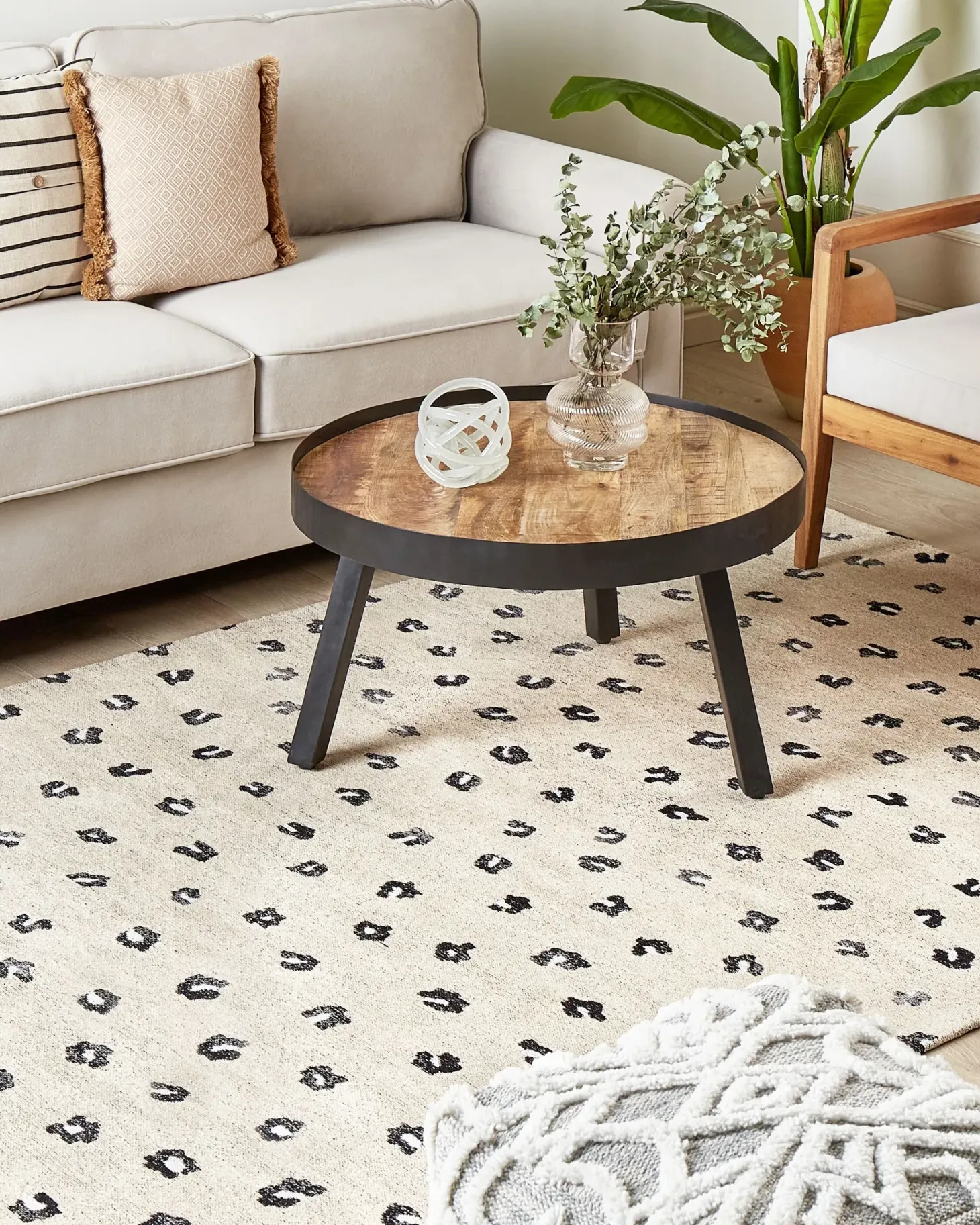Gulvtæppe AFIS Beige 160 x 230 cm Bomuld