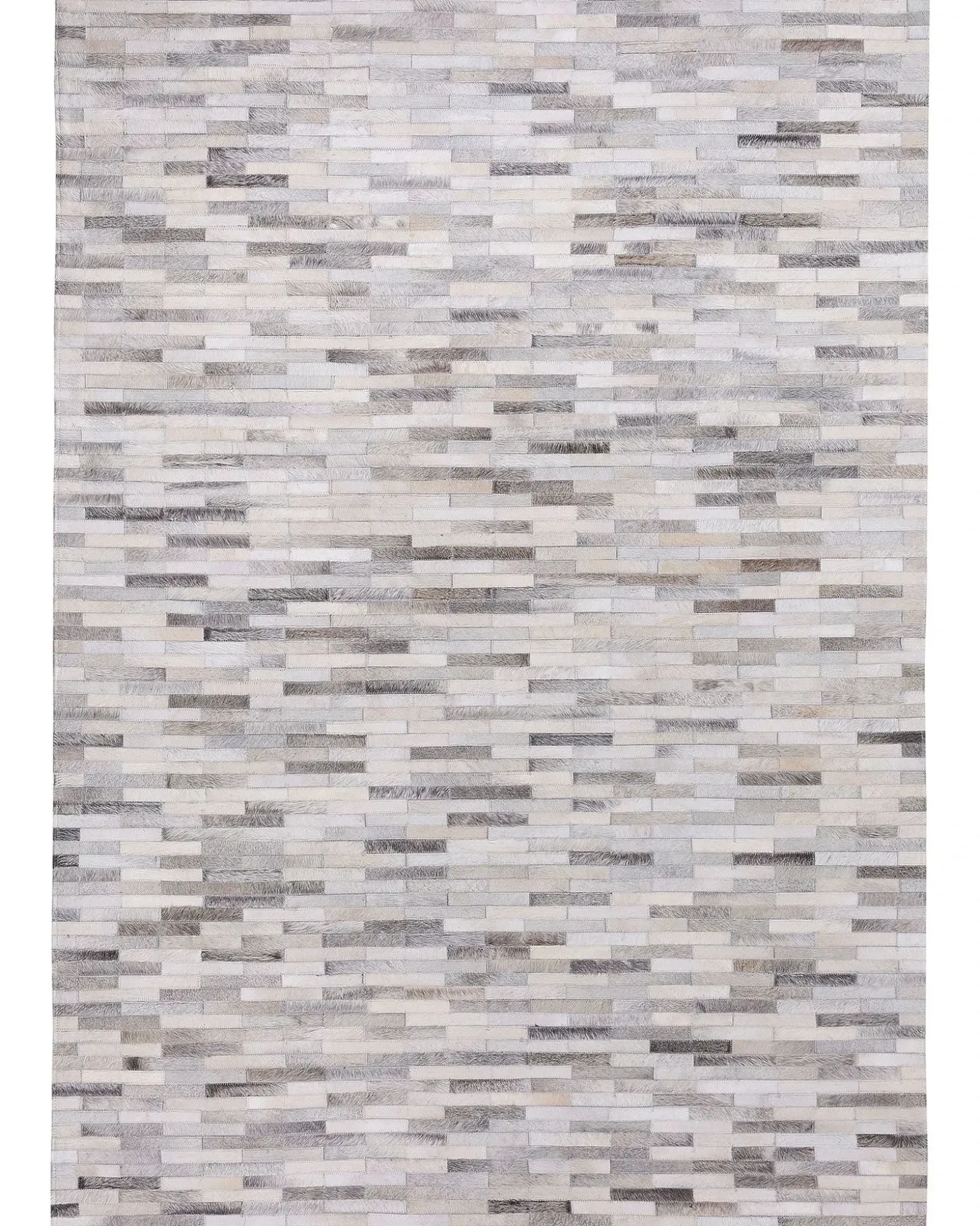 Gulvtæppe AHILLI Grå 160 x 230 cm Ægte læder