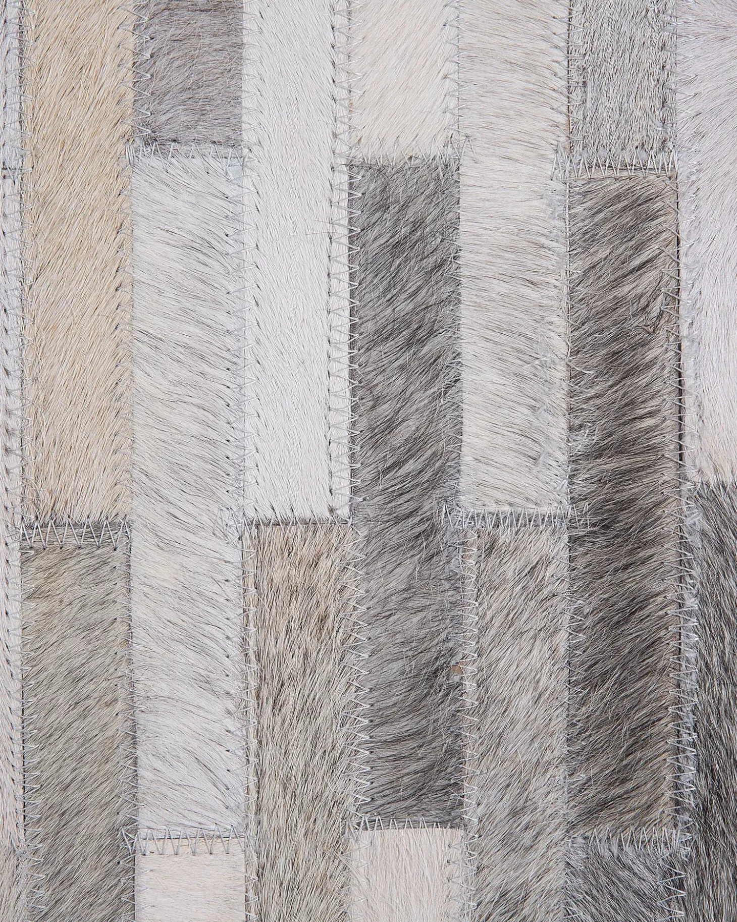 Gulvtæppe AHILLI Grå 160 x 230 cm Ægte læder