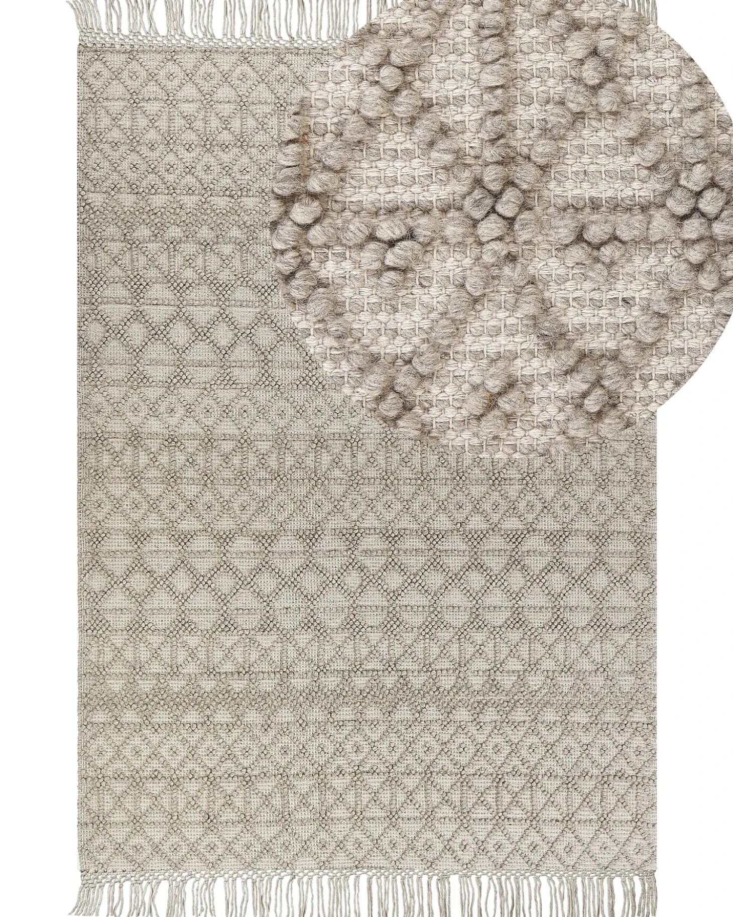 Gulvtæppe ALUCRA Sand Beige 160 x 230 cm Uld