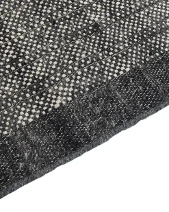 Gulvtæppe ATLANTI Sort 160 x 230 cm Uld