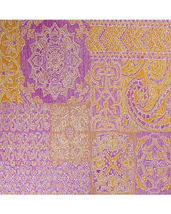 Gulvtæppe AVANOS Lyserød 200 x 200 cm Uld