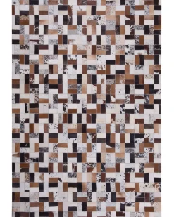Gulvtæppe CESME Multifarvet 160 x 230 cm Ægte læder