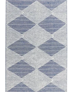 Gulvtæppe DATCA Blå 160 x 230 cm Uld