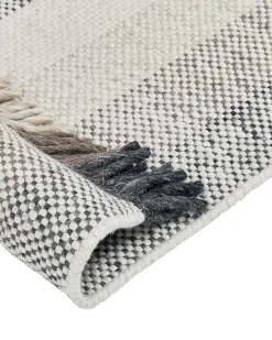 Gulvtæppe EMIRLER Hvid 160 x 230 cm Uld