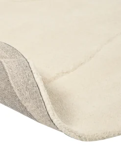 Gulvtæppe GORANO Lys Beige 160 x 160 cm Viskose