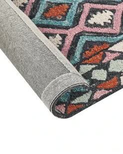 Gulvtæppe HAYMANA Multifarvet 160 x 230 cm Uld