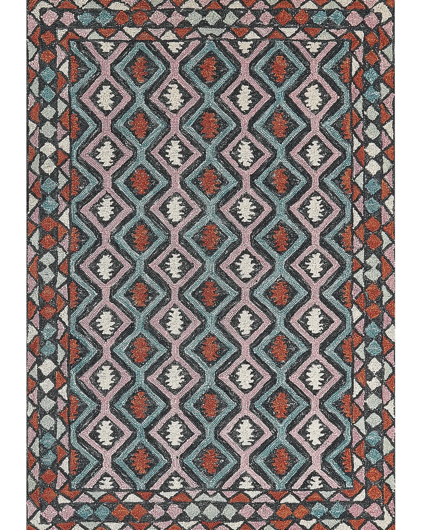 Gulvtæppe HAYMANA Multifarvet 160 x 230 cm Uld