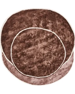 Gulvtæppe KANRACH Brun 200 x 200 cm Viskose