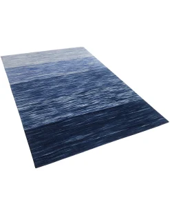 Gulvtæppe KAPAKLI Blå 140 x 200 cm Uld