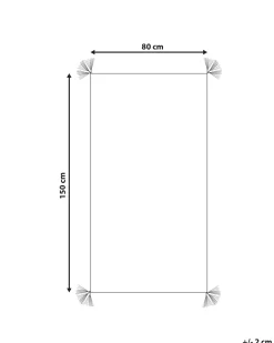 Gulvtæppe KARTAL Hvid 80 x 150 cm Bomuld