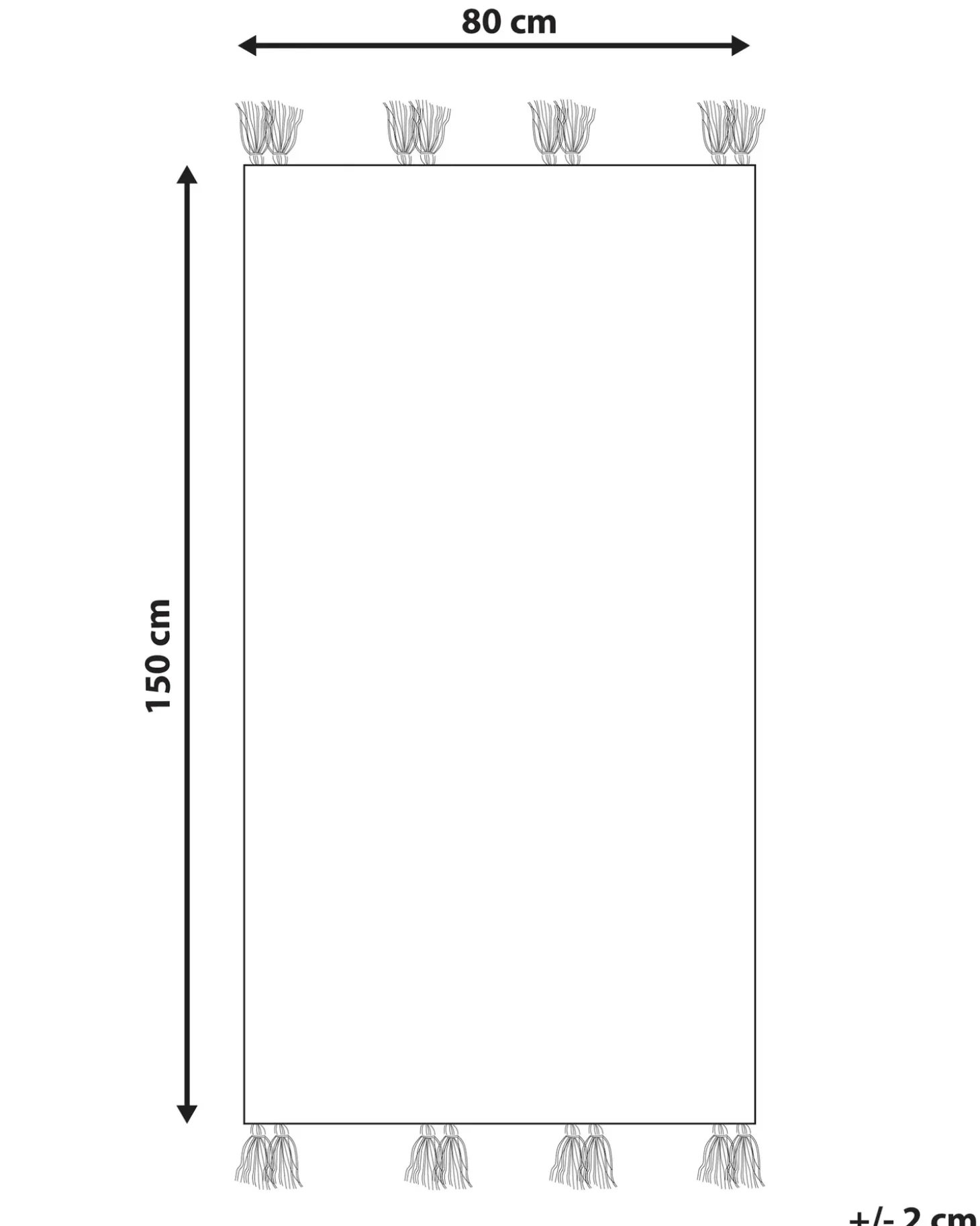Gulvtæppe KASAKH Multifarvet 80 x 150 cm Uld Kelim