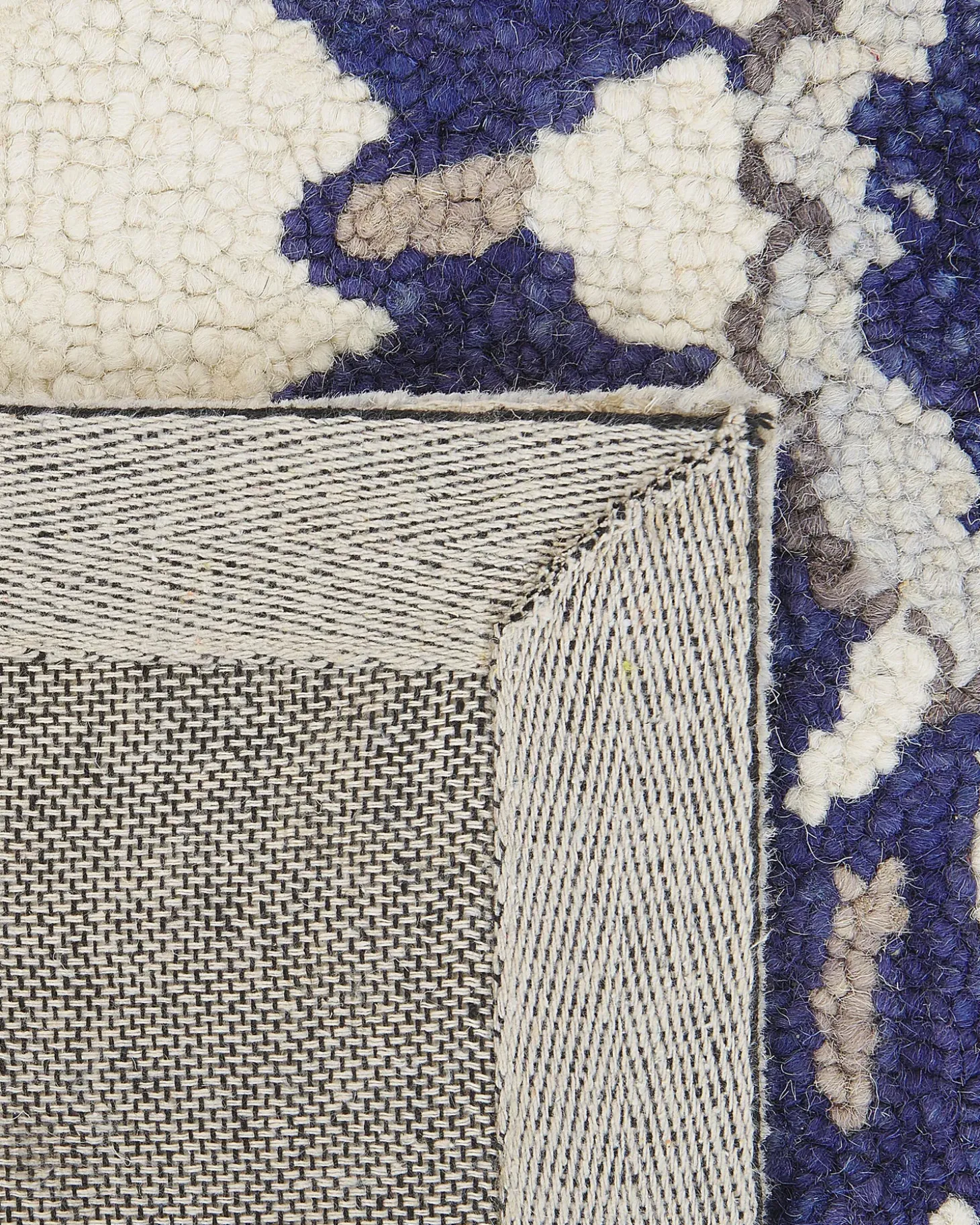 Gulvtæppe KUMRU Beige 200 x 200 cm Uld
