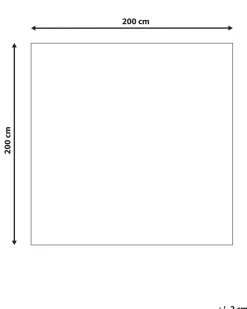 Gulvtæppe KUMRU Beige 200 x 200 cm Uld