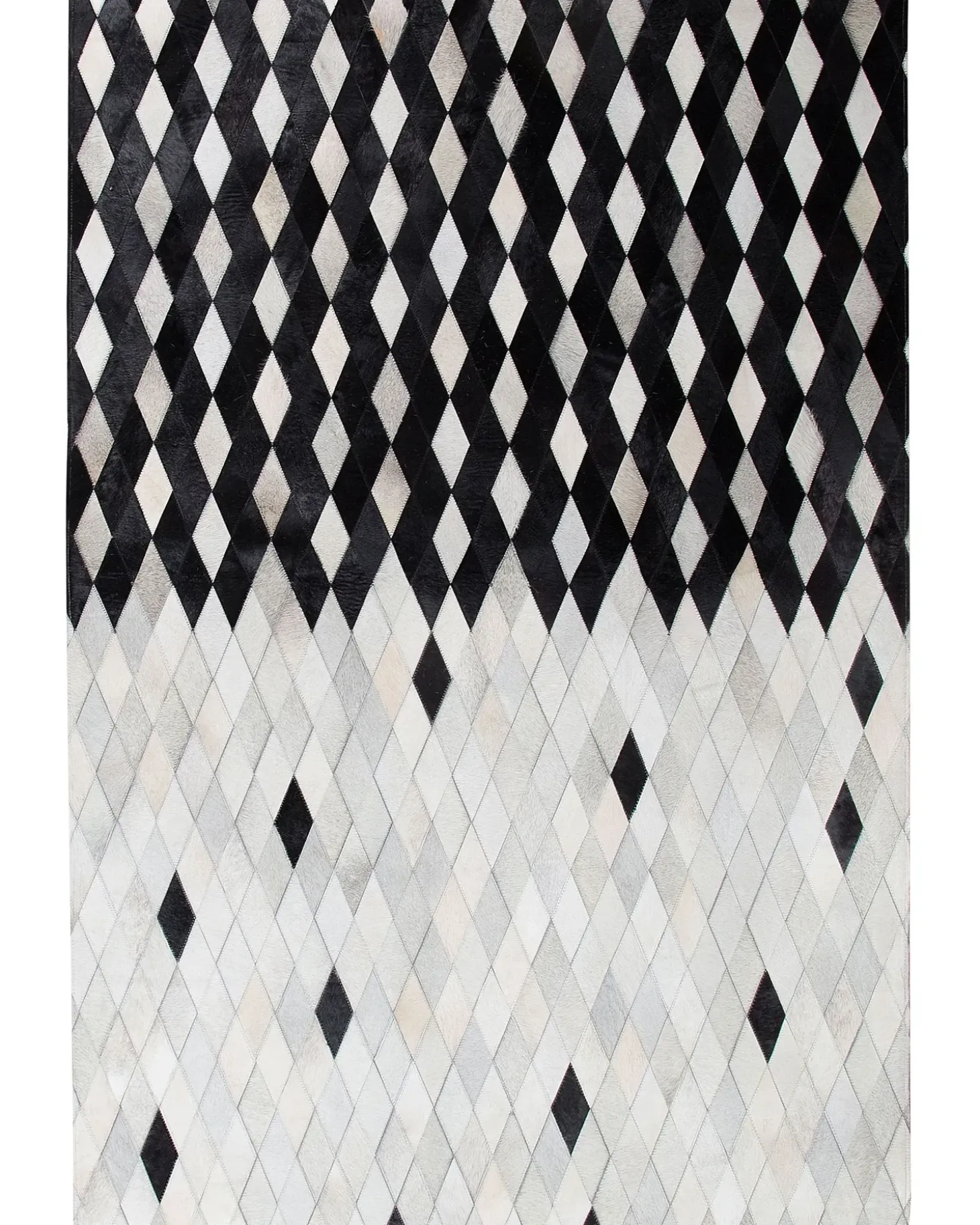 Gulvtæppe MALDAN Sort 160 x 230 cm Ægte læder
