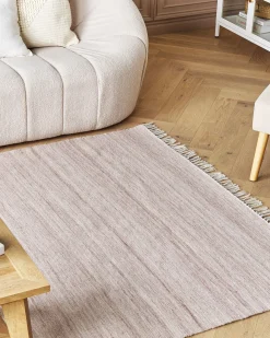 Gulvtæppe MALHIA Murstensrød 160 x 230 cm