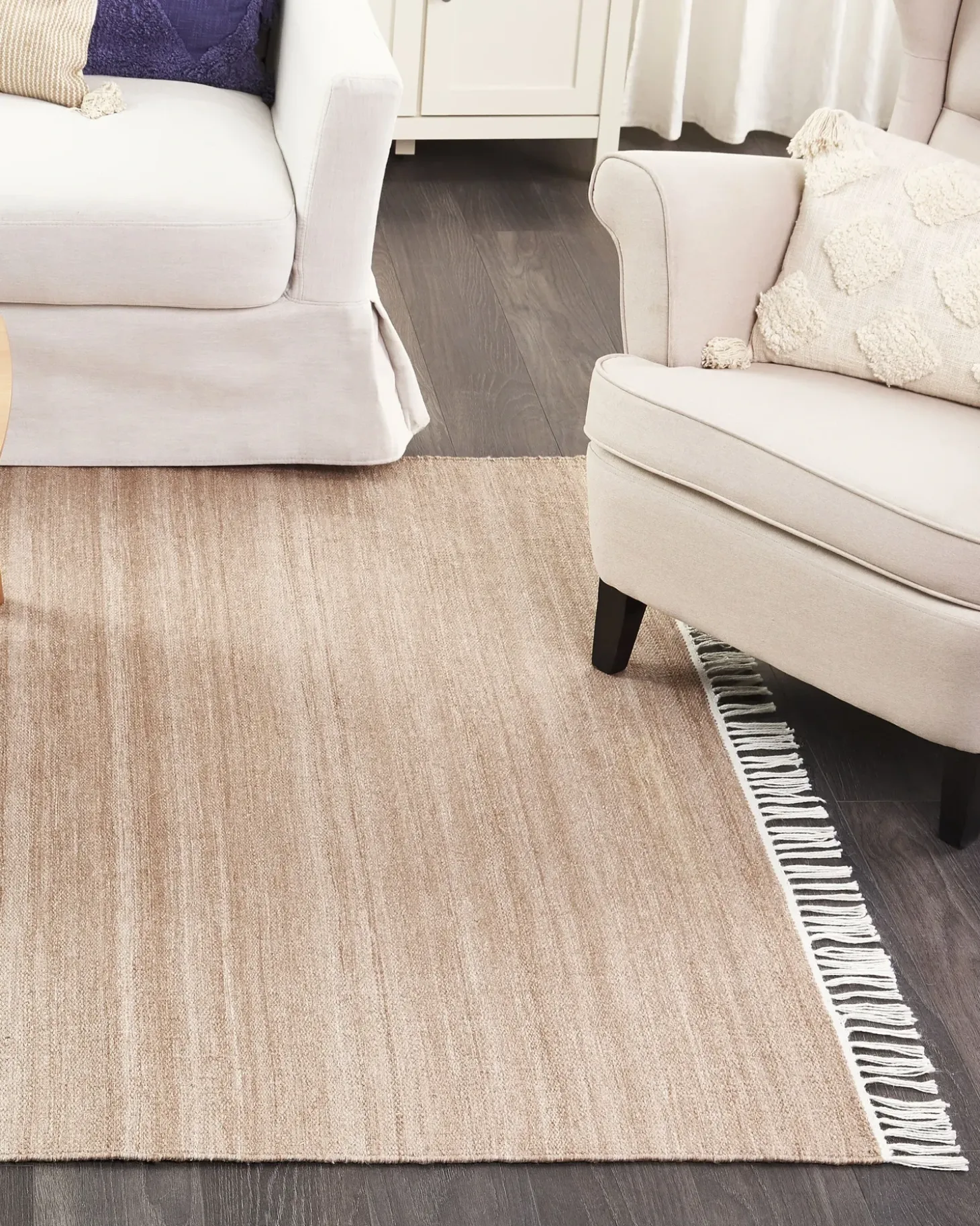 Gulvtæppe MALHIA Sand Beige 160 x 230 cm