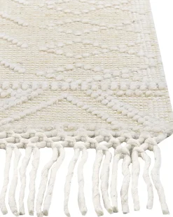 Gulvtæppe MAVIKENT Beige 160 x 230 cm Uld