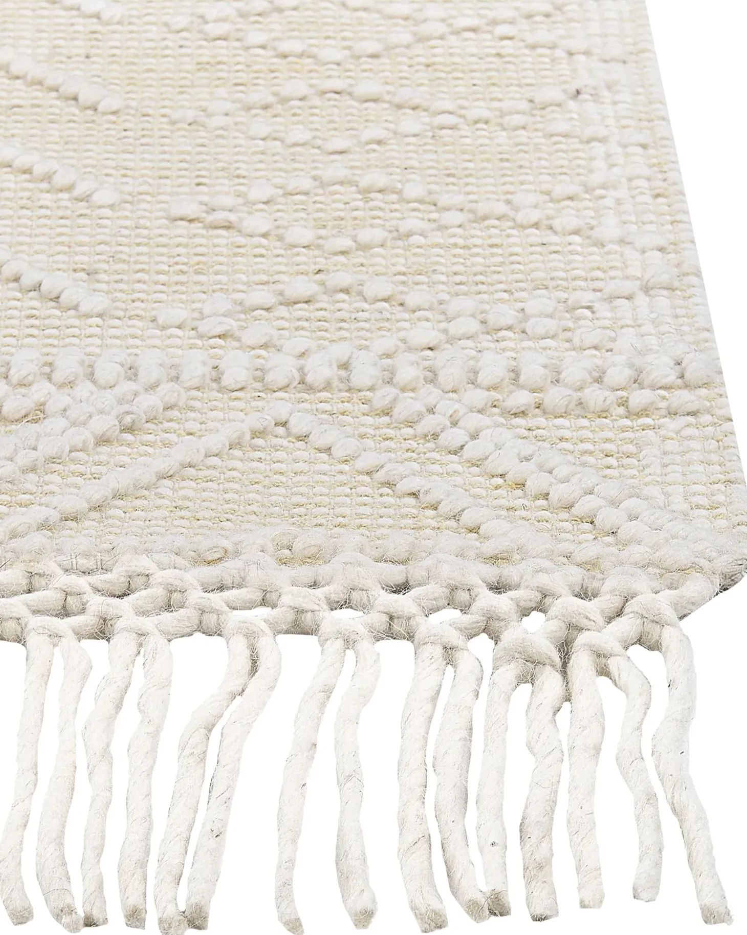 Gulvtæppe MAVIKENT Beige 160 x 230 cm Uld