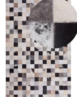 Gulvtæppe RIZE Multifarvet 160 x 230 cm Ægte læder