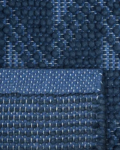 Gulvtæppe SAVRAN Navy Blå 80 x 150 cm Uld