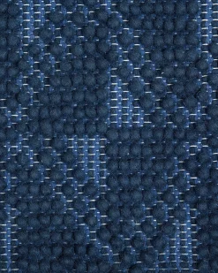 Gulvtæppe SAVRAN Navy Blå 140 x 200 cm Uld