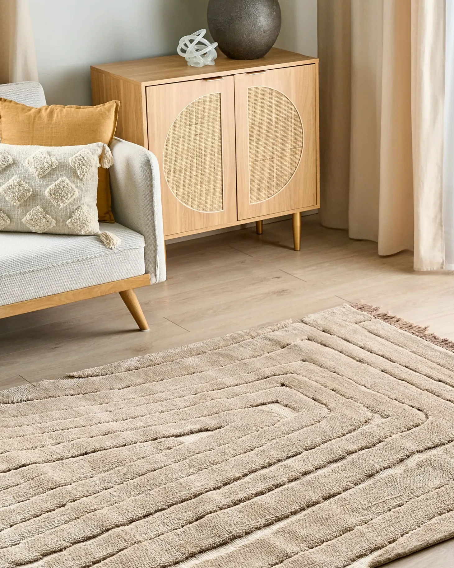 Gulvtæppe SAZOO Beige 160 x 230 cm