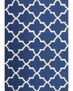 Gulvtæppe SILVAN Navy Blå 140 x 200 cm Uld