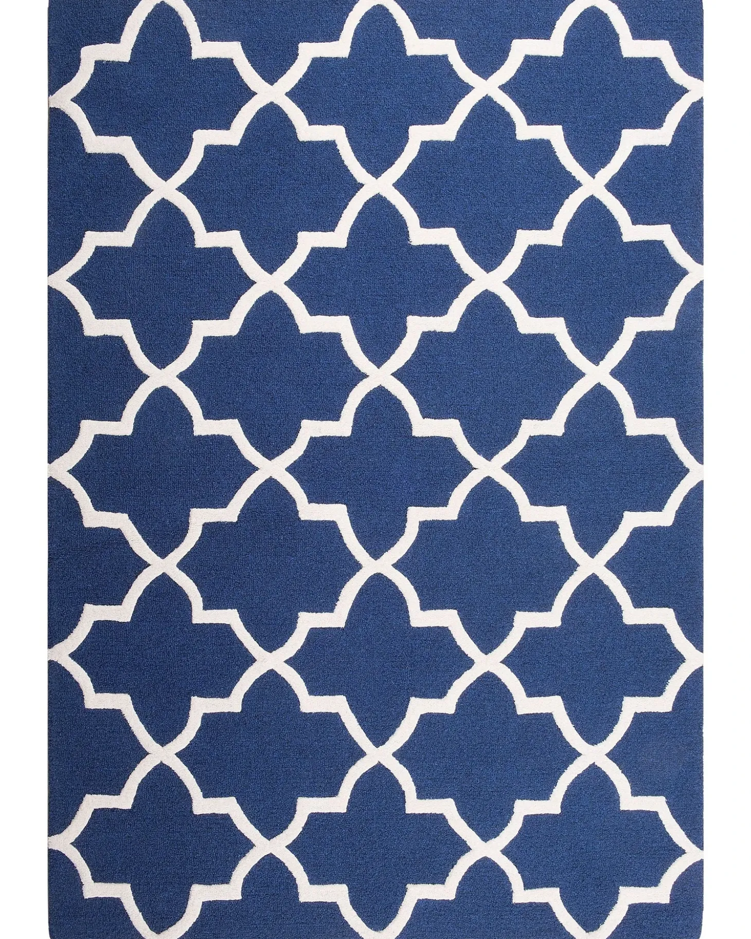 Gulvtæppe SILVAN Navy Blå 140 x 200 cm Uld