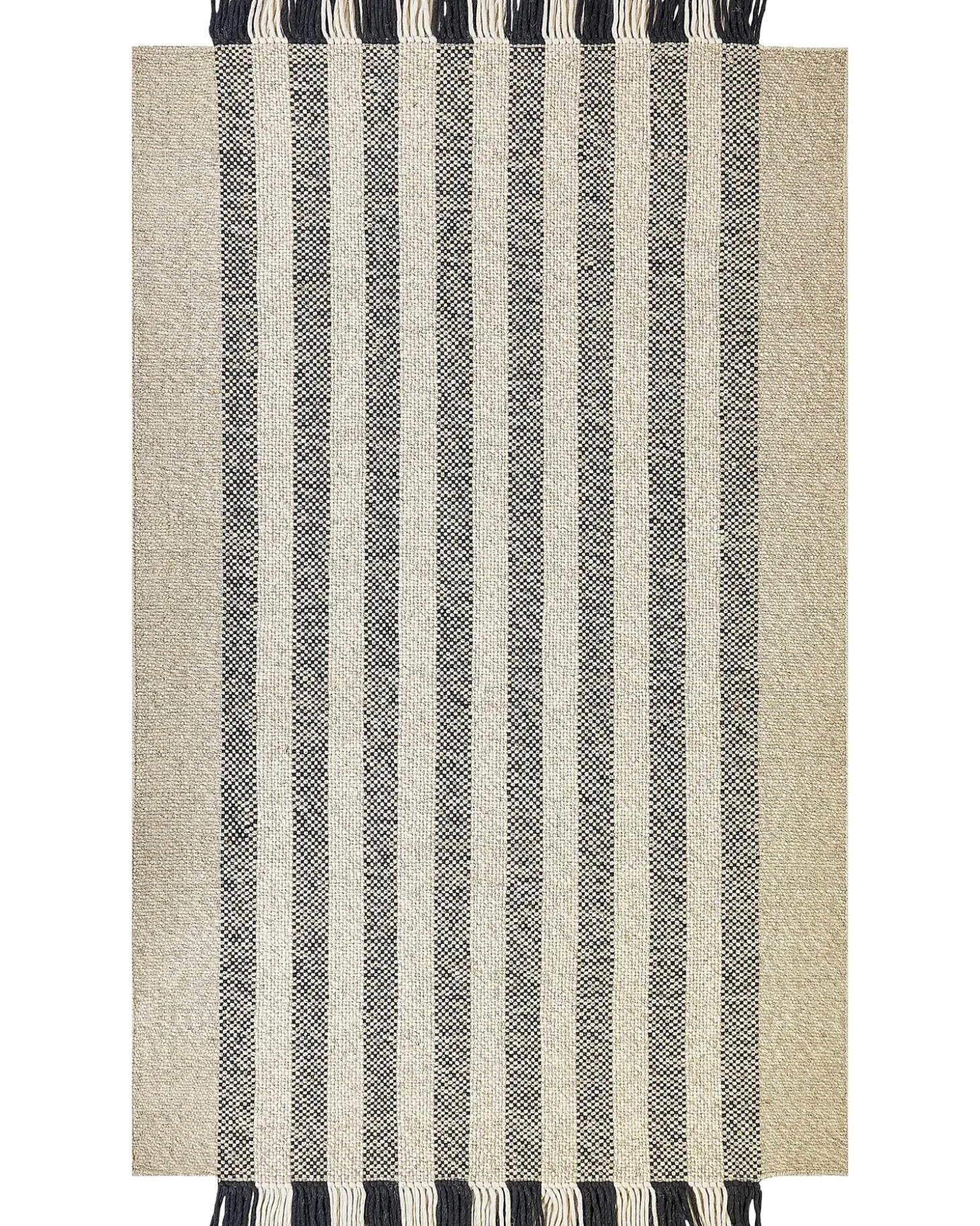 Gulvtæppe TACETTIN Hvid 160 x 230 cm Uld
