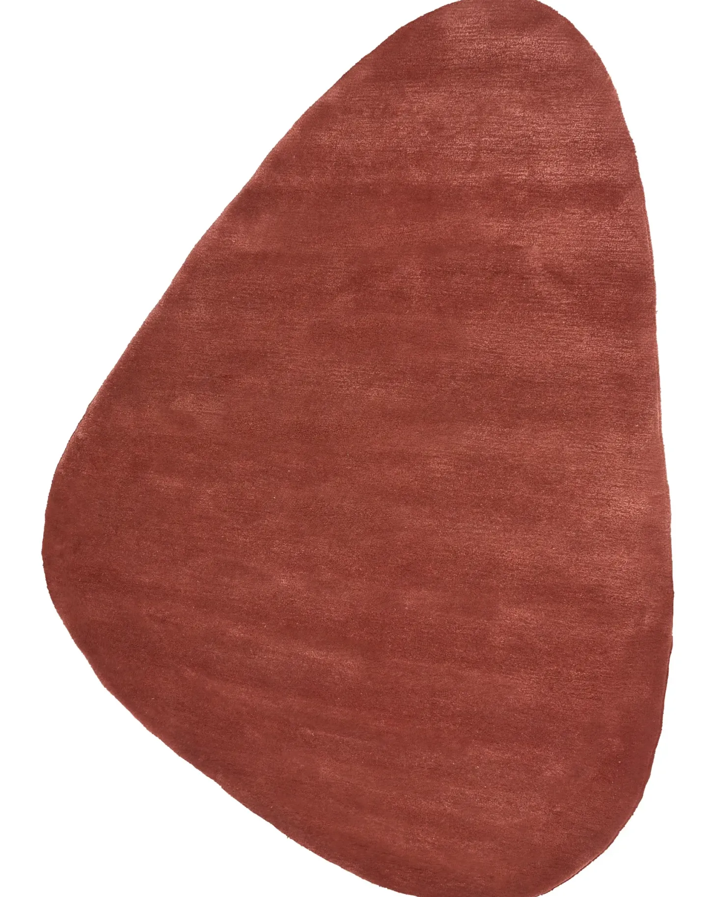 Gulvtæppe TANDO Mørkerød 160 x 230 cm Viskose