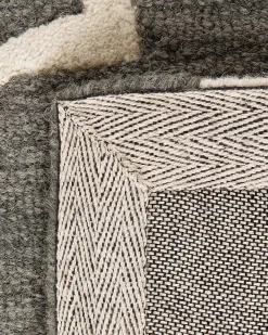 Gulvtæppe YALOVA Grå 160 x 230 cm Uld
