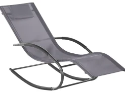 Gyngeliggestol CARANO II Metal Grå