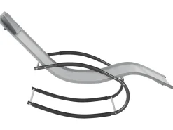 Gyngeliggestol CARANO II Metal Lysegrå