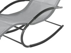 Gyngeliggestol CARANO II Metal Lysegrå