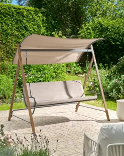 Gyngesofa BONAGIA Metal Beige